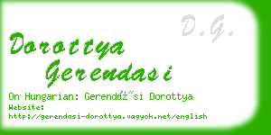 dorottya gerendasi business card